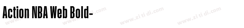 Action NBA Web Bold字体转换